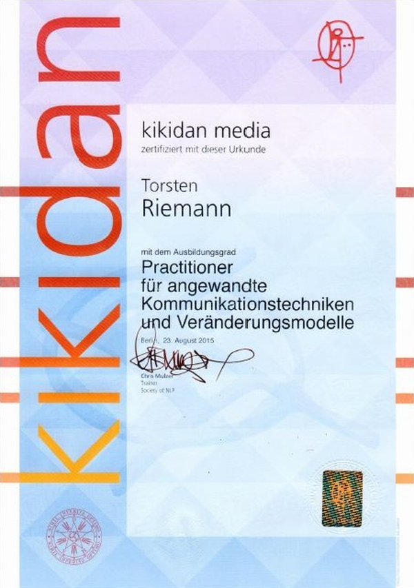 Torsten Riemann, Therapeut, Psychologie, Zertifikat, MOL, Bad Freienwalde